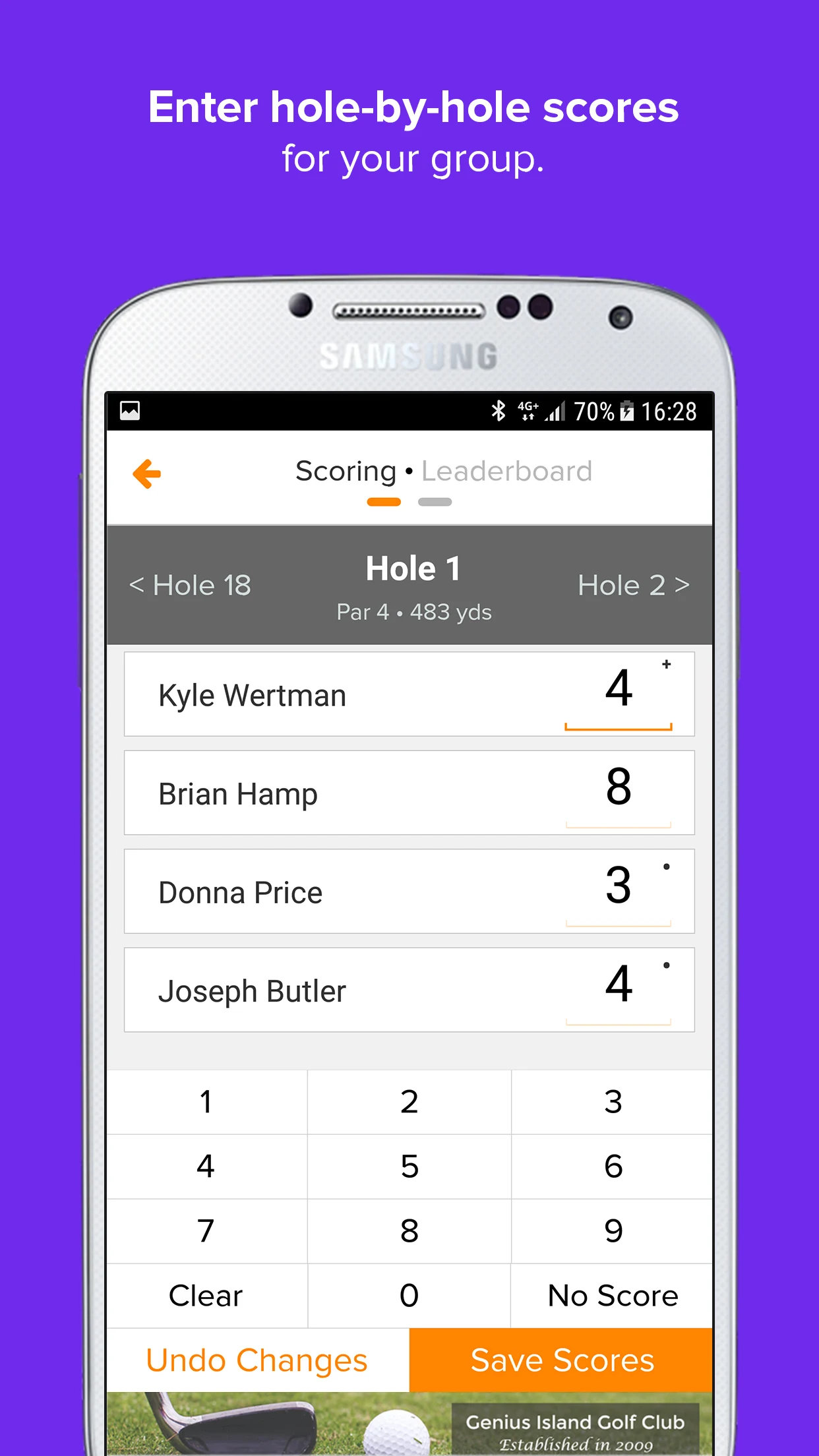 Golf Genius screenshot